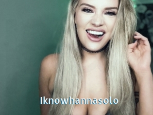 Iknowhannasolo